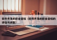 软件开发的职业目标（软件开发的职业目标的评估与调整）