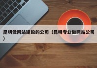 昆明做网站建设的公司（昆明专业做网站公司）
